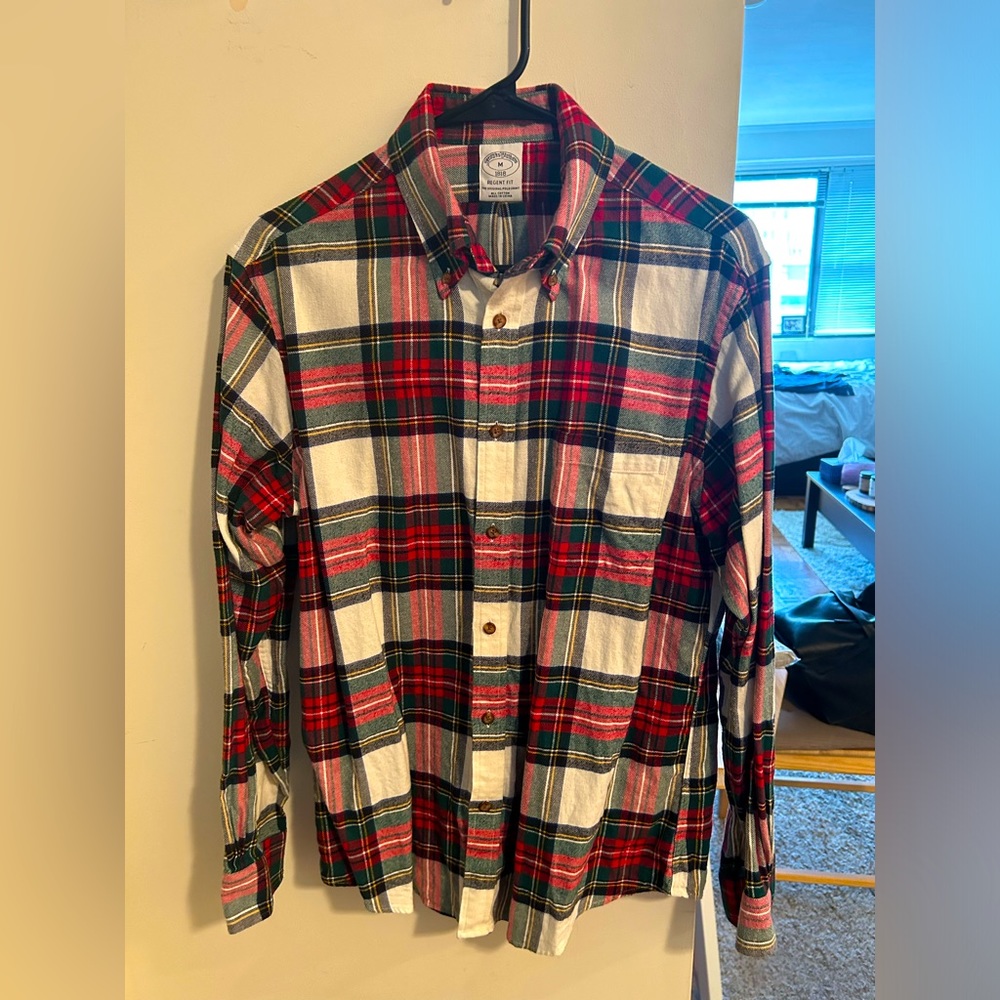Brooks Brothers flannel button down shirt - Regent fit size medium